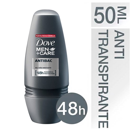 Desodorante Dove Men + Care Antibac Roll-on Antitranspirante 48h 50ml