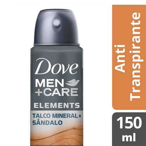 Desodorante Dove Men Talco Mineral + Sandalo Aerosol Antitranspirante 48h com 150ml