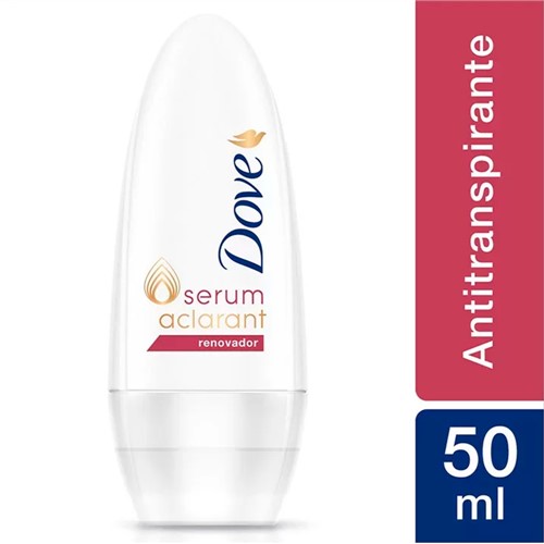 Desodorante Dove Serum Aclarant Renovador Roll-on Antitranspirante 48h 50ml
