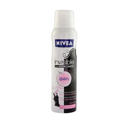 Desodorante Feminino Aerosol Invisible For Black & White 48h 150ml - Nivea
