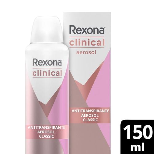 Desodorante Feminino Rexona Clinical Classic Aerosol 150ml