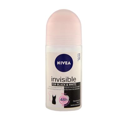 Desodorante Feminino Roll-on Invisible For Black & White 24h 50ml - Nivea