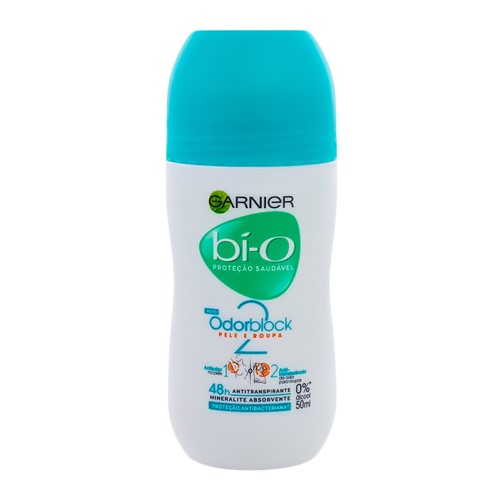 Desodorante Garnier Bí-O Feminino Odorblock Roll-on Antitranspirante 48h com 50ml