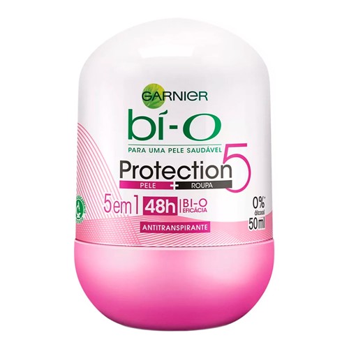 Desodorante Garnier Bí-O Feminino Protection5 Roll-on Antitranspirante 48h com 50ml