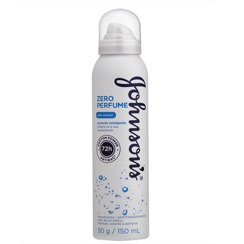 Desodorante Johnson´s Aerosol Zero Perfume 150ml