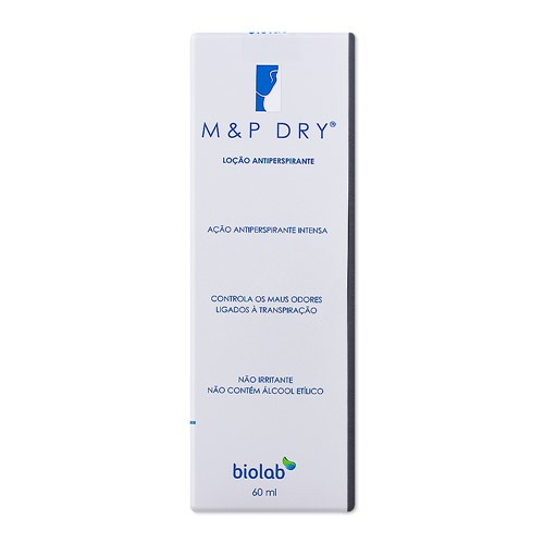 Desodorante M&P Dry para Mãos e Pés Loção com 60ml