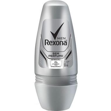 Desodorante Masculino Roll On Sem Perfume Rexona 50ml