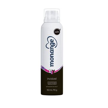 Desodorante Monange Aerosol Invisível 90g/150ml