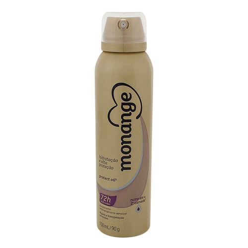 Desodorante Monange Hidratação e Alta Proteção Protect Oil Aerosol Antitranspirante 72h com 150ml