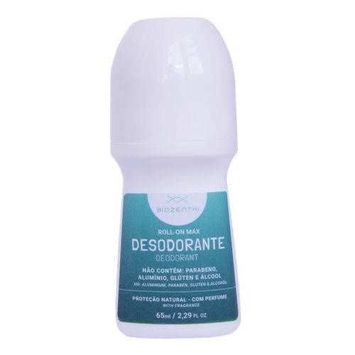 Desodorante Natural Vegano Sem Alumínio Biozenthi Max Roll-on 65ml