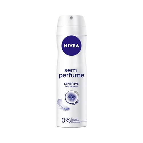 Desodorante Nivea Aero Sensitive Sem Perfume 150ml