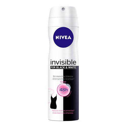 Desodorante Nivea Aerosol Invisible Black White Clear 150ml