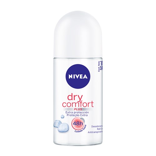 Desodorante Nivea Dry Comfort Roll-on Antitranspirante 48h com 50ml