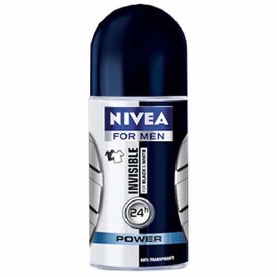 Desodorante Nivea For Men Invisible Rollon 50ml For Black & White Power 2 Leve 3 Pague 2