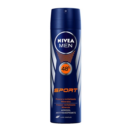 Desodorante Nivea For Men Sport Aerosol Antitranspirante 48h com 150ml