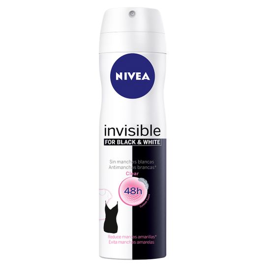 Desodorante Nívea Invisible Black & White Clear Aerossol 97g