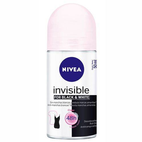 Desodorante Nivea Invisible Black White Fresh Rollon - 50ml
