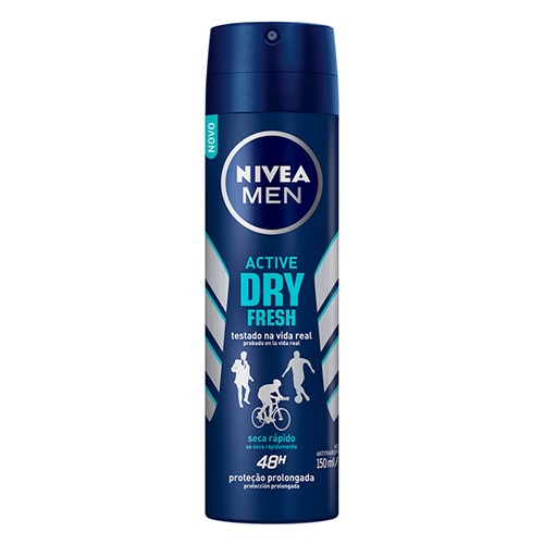 Desodorante Nivea Men Active Dry Fresh Aerosol Antitranspirante 48h 150ml