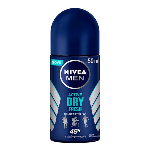 Desodorante Nivea Men Active Dry Fresh Roll-on Antitranspirante 48h 50ml