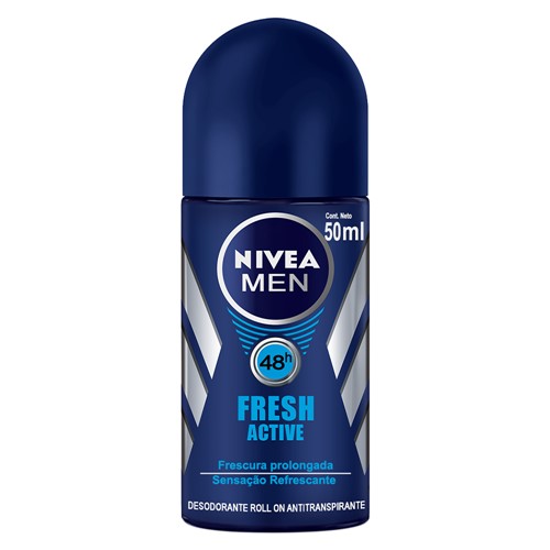 Desodorante Nivea Men Fresh Active Roll-on Antitranspirante 48h com 50ml