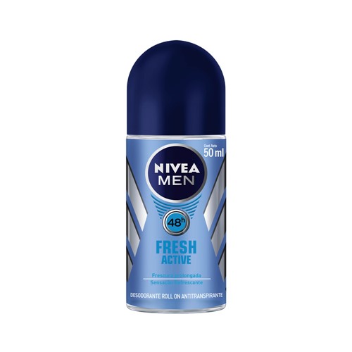 Desodorante Nivea Roll-On For Men Fresh Active 50ml