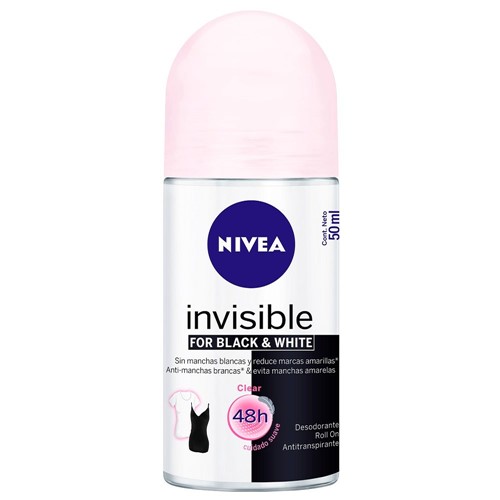 Desodorante Nivea Roll-on Invisible Black & White For Woman