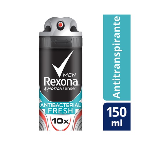 Desodorante Rexona Aerosol Masculino Antibacterial Fresh 150ml