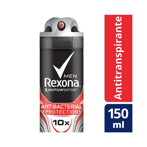 Desodorante Rexona Aerosol Masculino Antibacteriano Protection 150ml