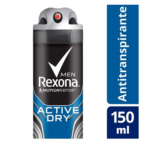 Desodorante Rexona Men Active Dry Aerosol Antitranspirante 48h 150ml