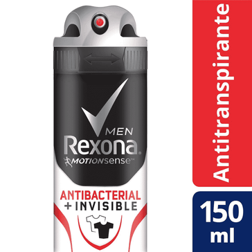 Desodorante Rexona Men Aerosol Antibacterial Invisible 90g