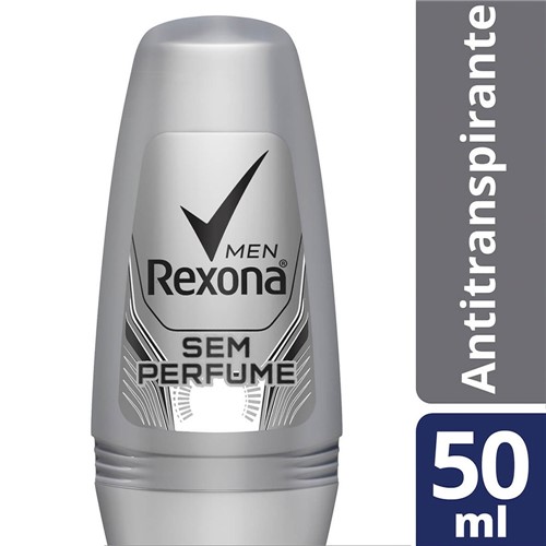 Desodorante Rexona Men Sem Perfume Roll-on Antitranspirante 48h 50ml