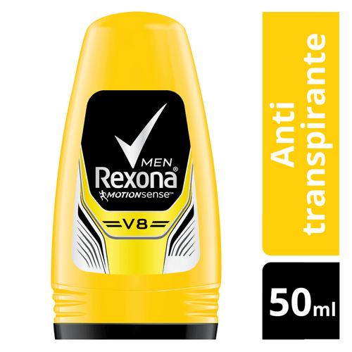 Desodorante Rexona Roll On V8 Masculino 50ml