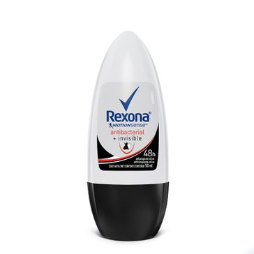Desodorante Antitranspirante Rollon Rexona Antibacterial Inivisble 50ML