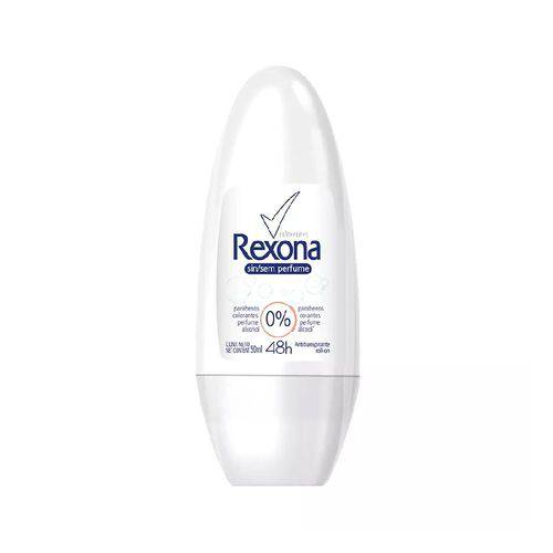 Desodorante Rexona Roll On Women Sem Perfume Feminino com 50ml