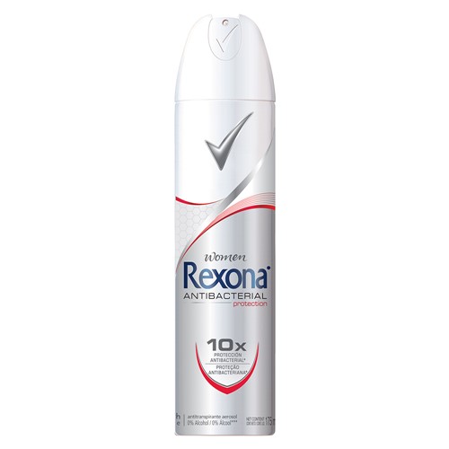 Desodorante Rexona Women Antibacterial Protection Aerosol Antitranspirante 48h com 175ml