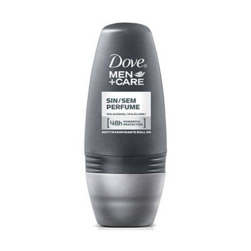 Desodorante Roll On Dove For Men Sem Perfume com 50 Ml
