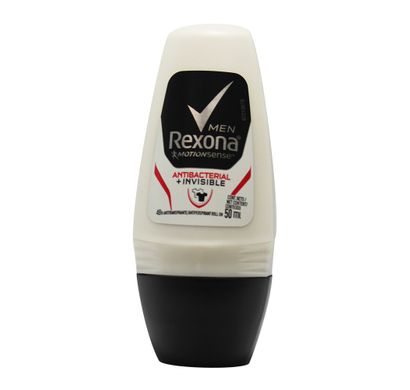 Desodorante Roll-on Men Antibacterial + Invisible 50ml - Rexona