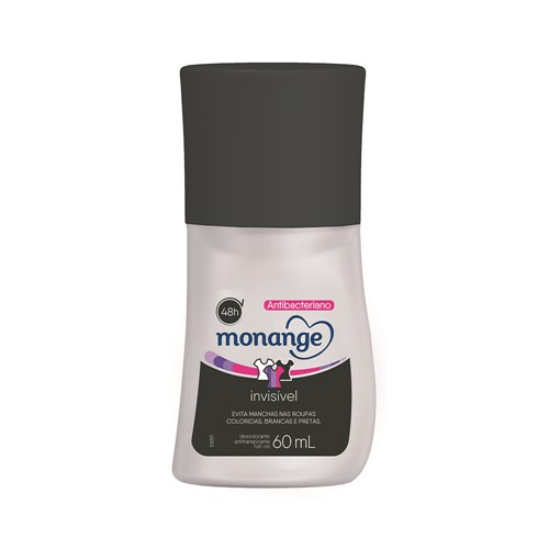 Desodorante Roll-On Monange Invisível Sem Perfume 60ml