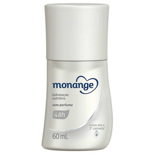 Desodorante Roll On Monange Sem Perfume com 60 Ml