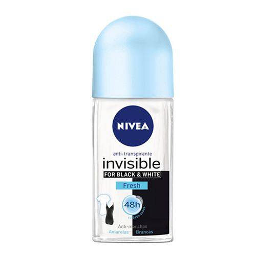 Desodorante Roll On Nivea Invisible Black & White Fresh 50ml