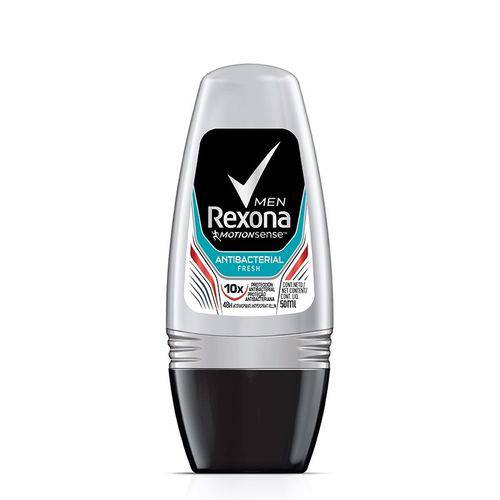 Desodorante Roll On Rexona Masculino Antibacterial Fresh 50ml