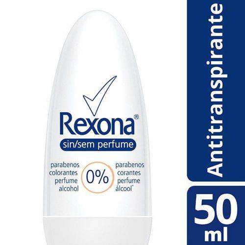 Desodorante Roll On Rexona Sem Perfume - 50ml