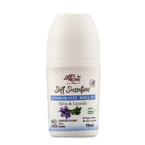 Desodorante Roll On Soft Sensation Sálvia & Lavanda 50ml – Arte dos Aroma