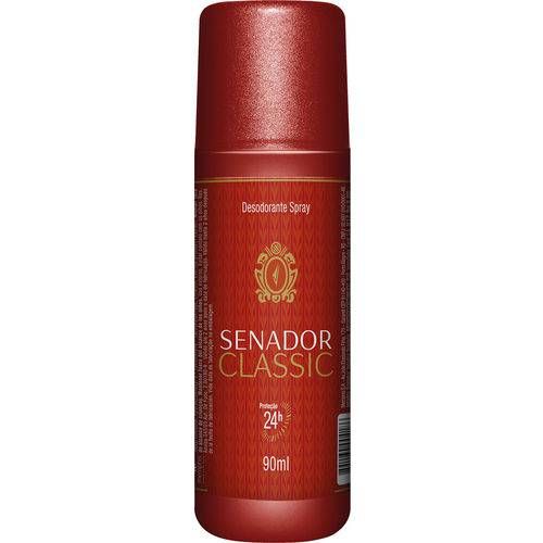 Desodorante Senador Spray Classic Caixa C/ 12