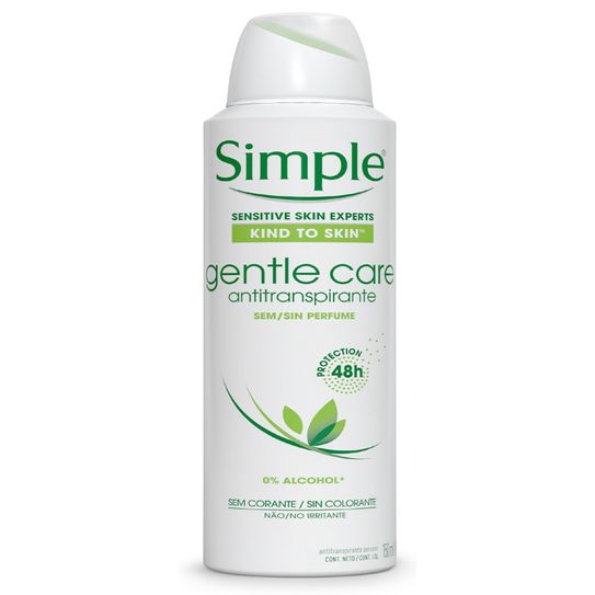Desodorante Simple Gentle Care Aerosol 150ml