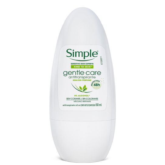 Desodorante Simple Gentle Care Rollon 50ml