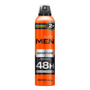 Desodorante Soffie Men Adventure Antitranspirante 300ml