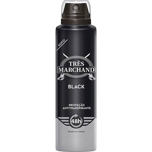 Desodorante Tres Marchand Black Aerosol 150mL