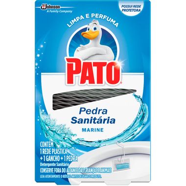 Desodorizador Sanitário PATO Marine (1 Rede Plástica + 1 Gancho + 1 Pedra) 25g