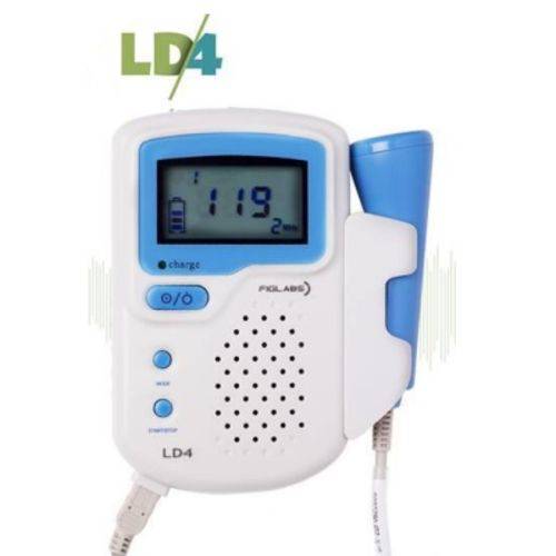 Detector de Batimento Cardiaco Fetal (doppler Fetal) - Modelo Ld/4 - Figlabs - Cód: Mod-ld4